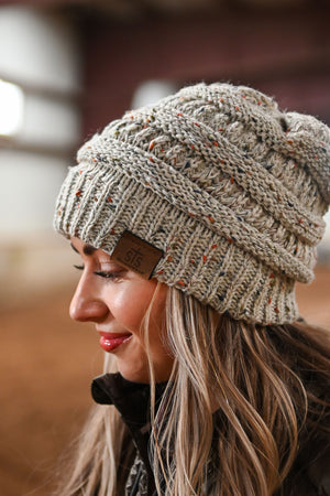 STS Oatmeal Speckle Beanie