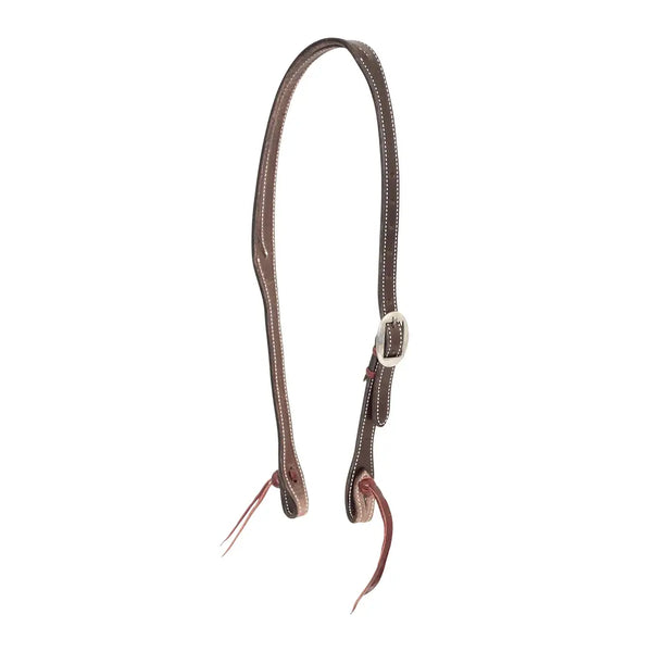 Partrade Headstall Slotted Ear 3/4” Coffee Cowboy Knots