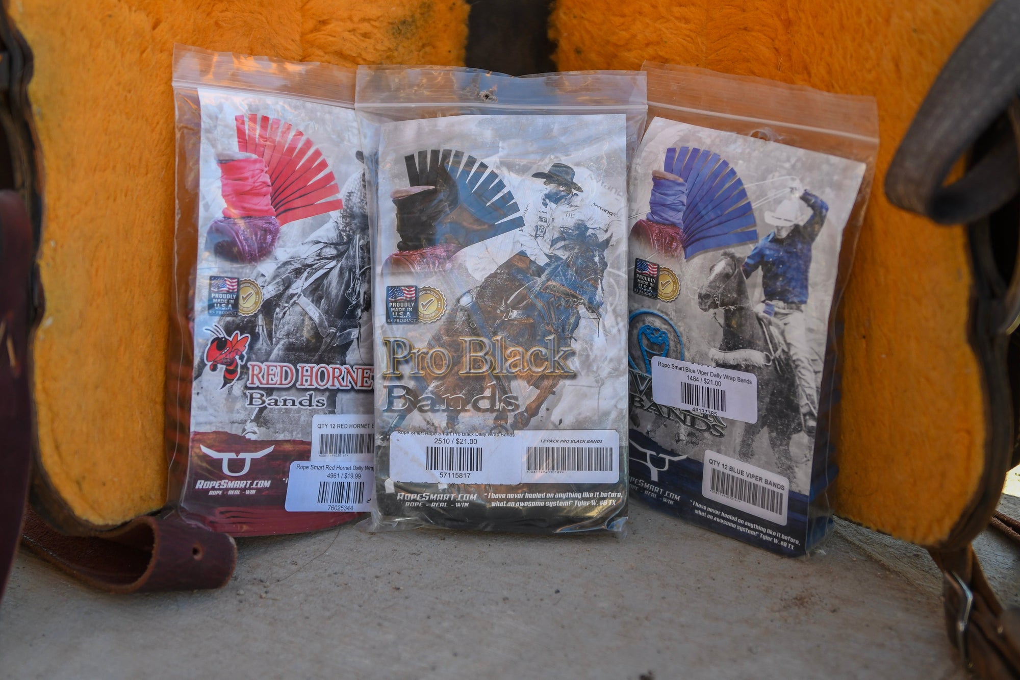 Roping Rubber, Straps & Tie-On Devices for Team Ropers