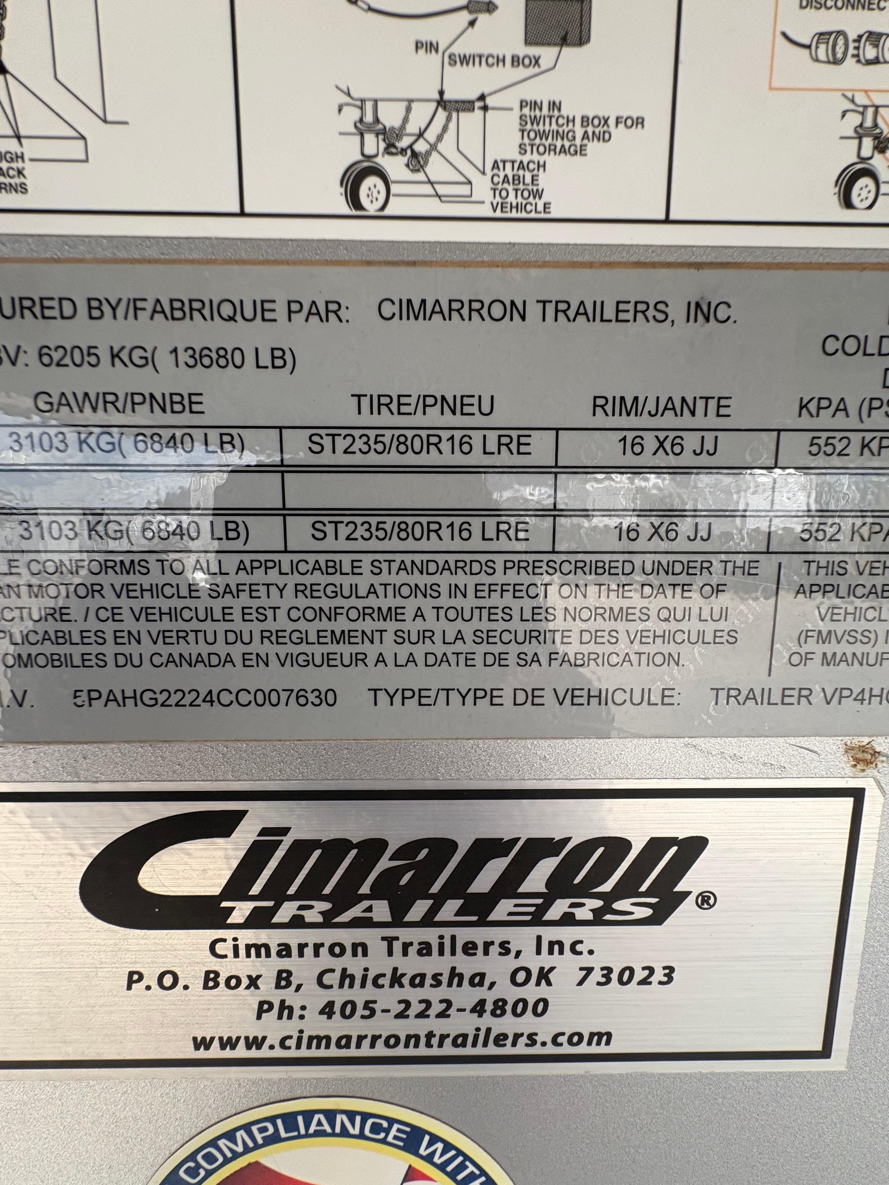 2012 Cimarron 4 Horse Northstar