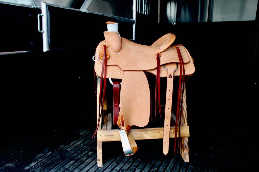 Frontier Natural Roughout 16''Bob Crosby Saddle