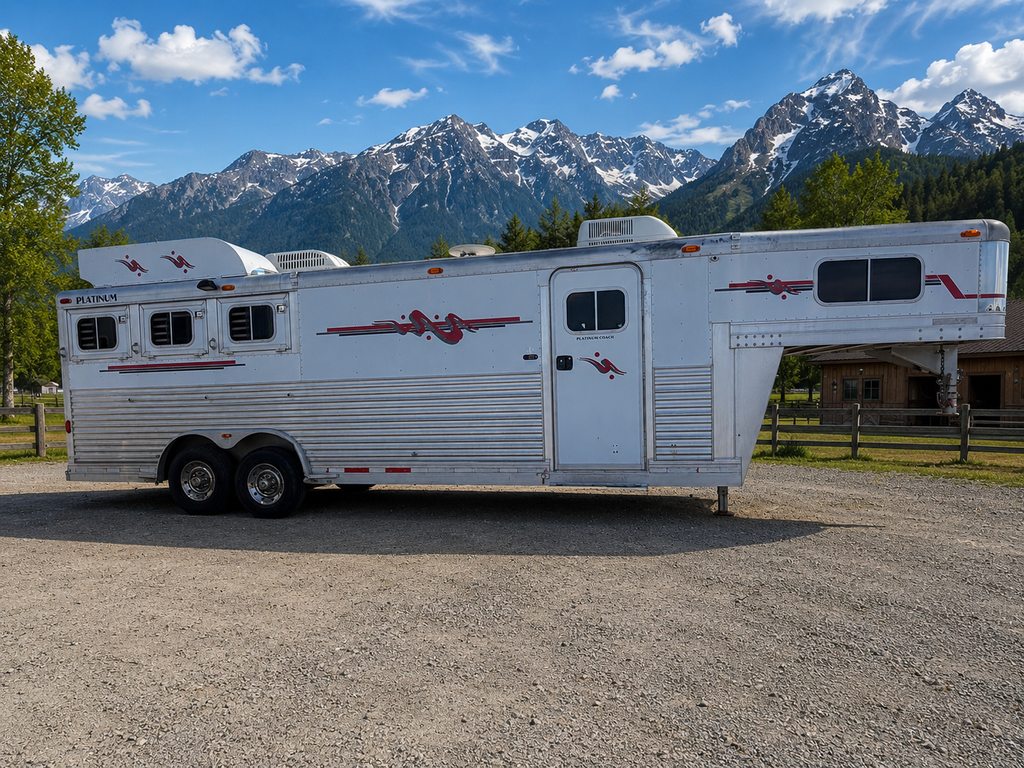 2004 Platinum 3 Horse Living Quarters