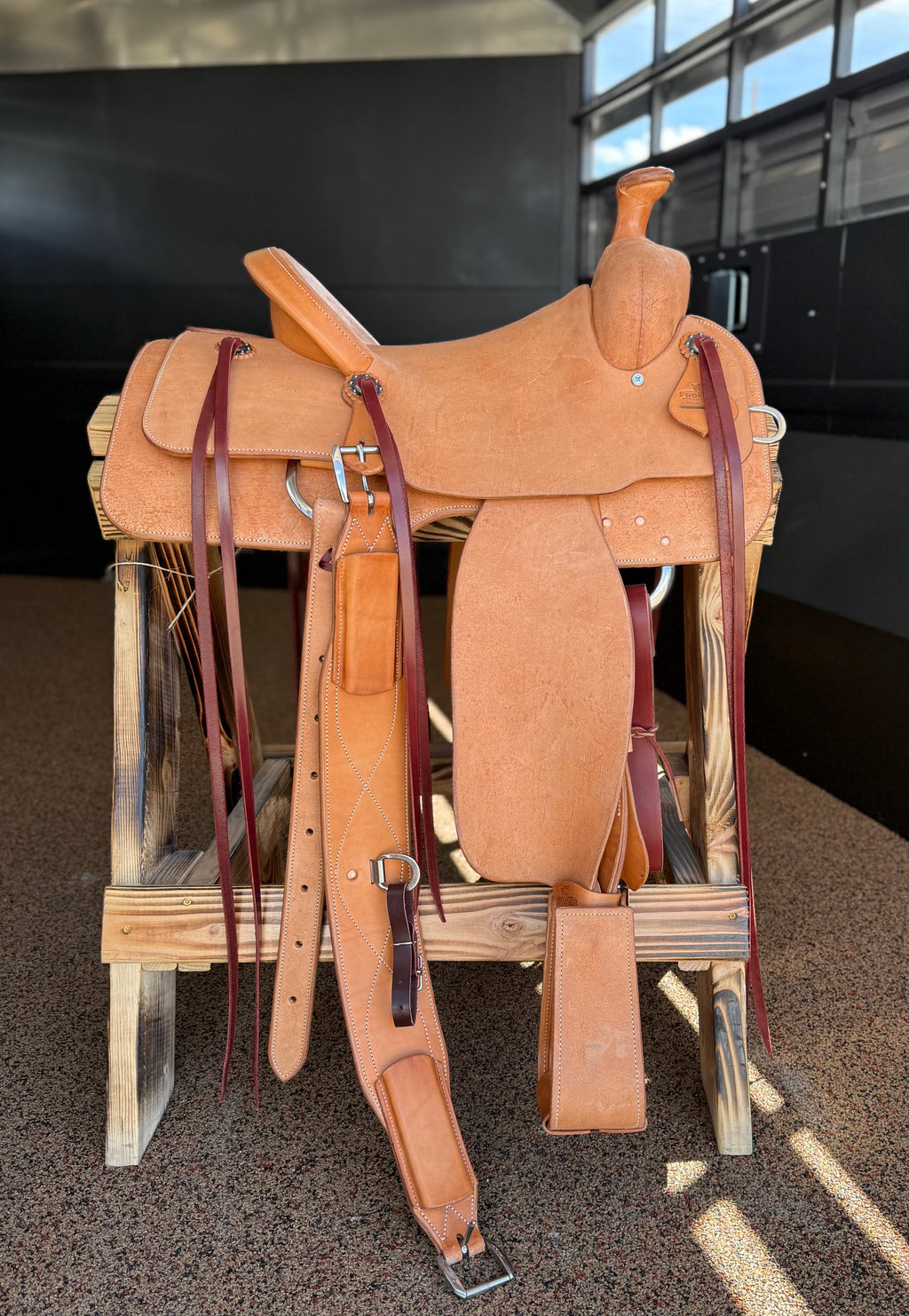 Frontier Natural Roughout 14.5” Team Roper Saddle