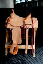 Frontier Natural Roughout 14.5'' Roper Saddle