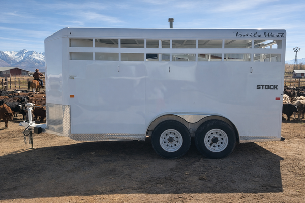 2023 Trails West 17’ Bumper Pull Stock Trailer