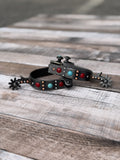 Professional Choice Red and Turquoise Dot Spur