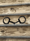 Classic Equine Diamond Browned Iron Smooth Snaffle D Ring