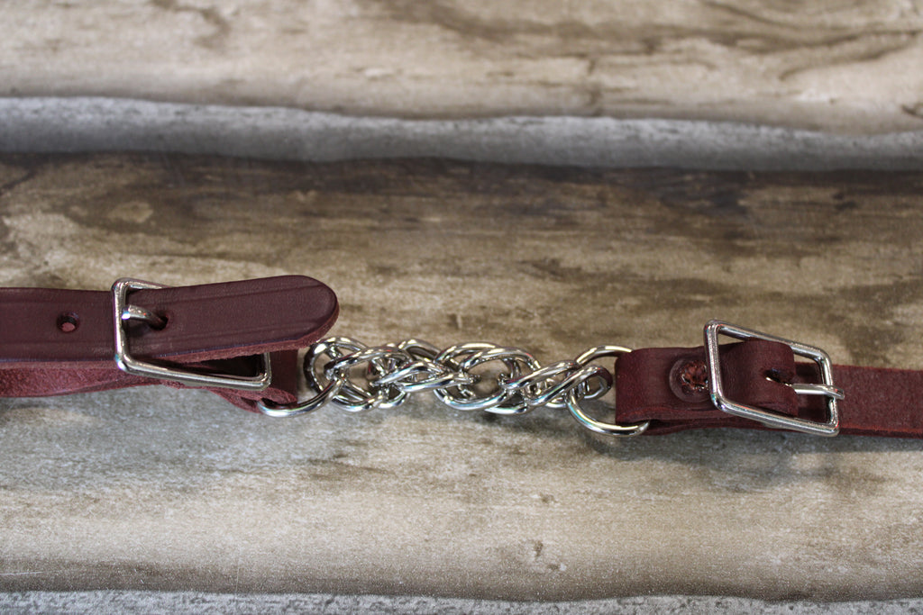 Berlin Latigo Twisted Chain Curb Strap
