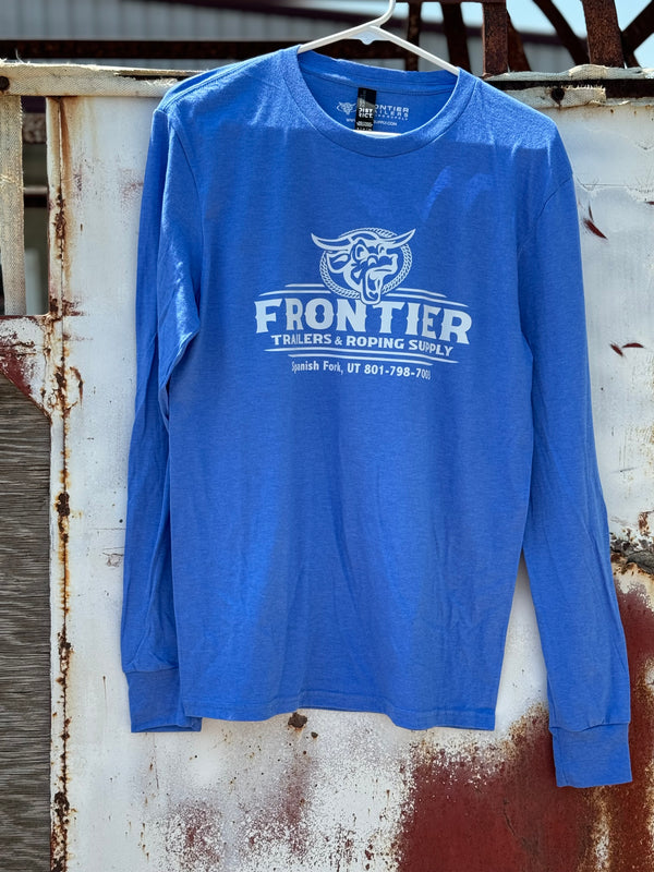 '24 Logo Long Sleeve in Blue