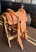 Frontier Natural Roughout 14.5” Team Roper Saddle