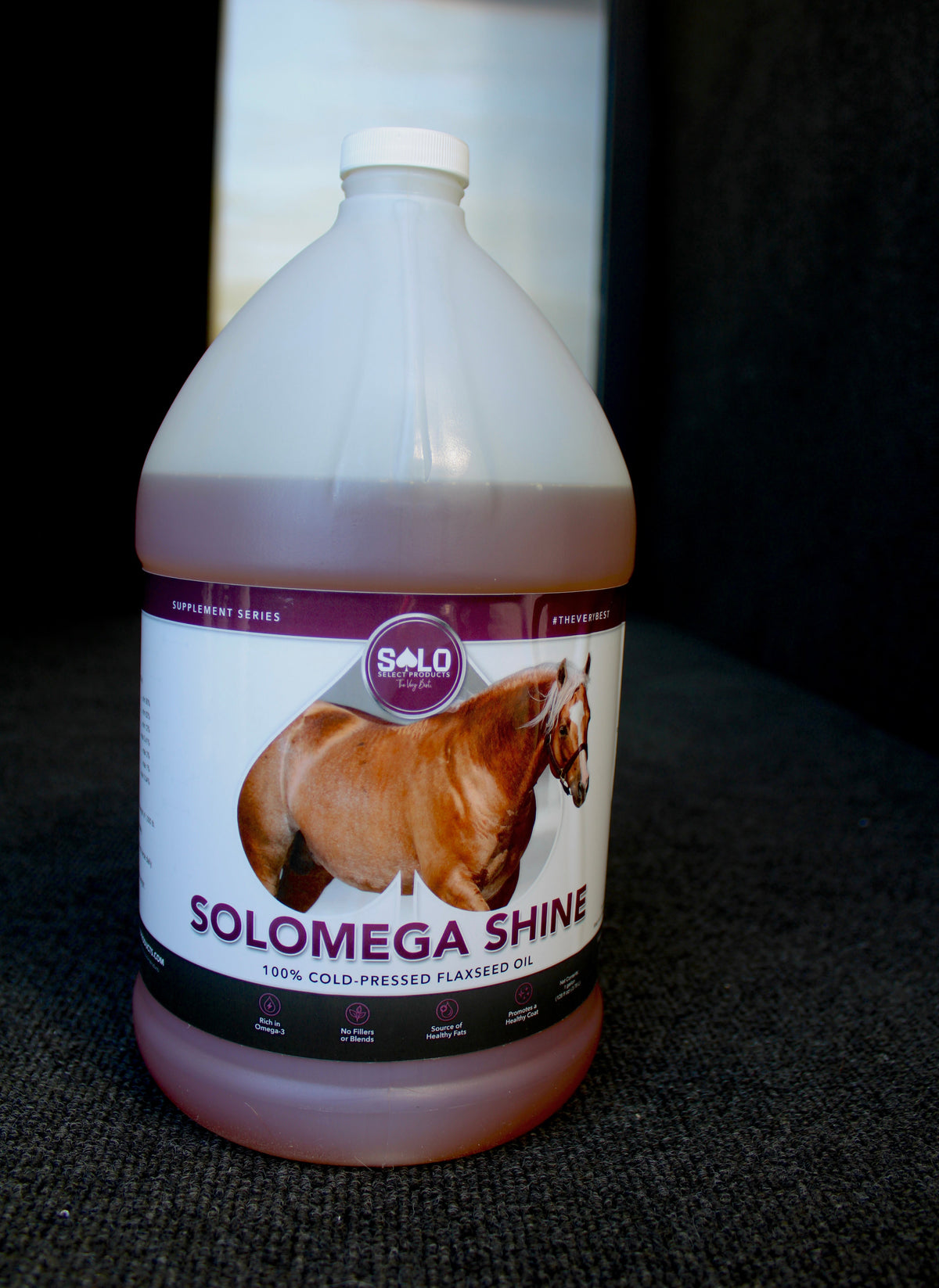 SoLo Select SoLoMega Shine:100% Pure Flax Oil (1 Gallon)