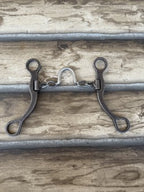 Classic Equine Rasp Straight Shank Bit with Ported Chain