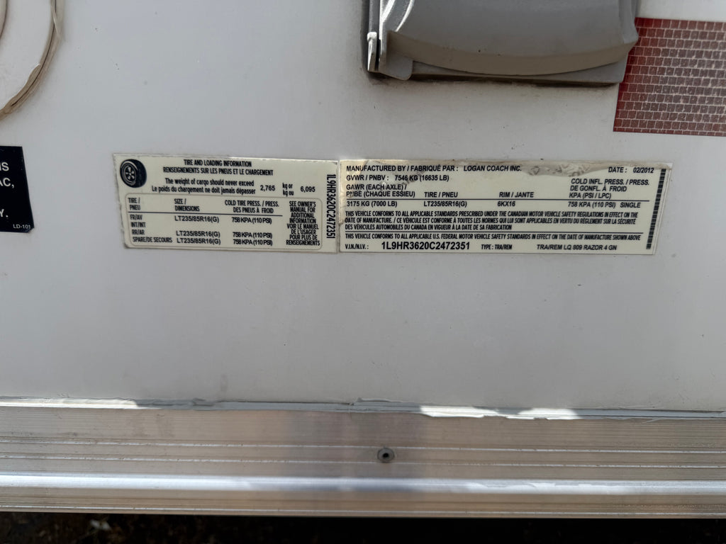 2012 Logan Coach 4H Razor XLT LQ #72351