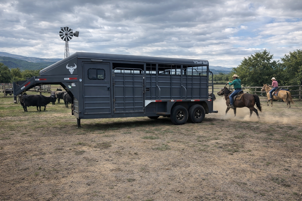2021 Swift Built 22’ Stock Trailer