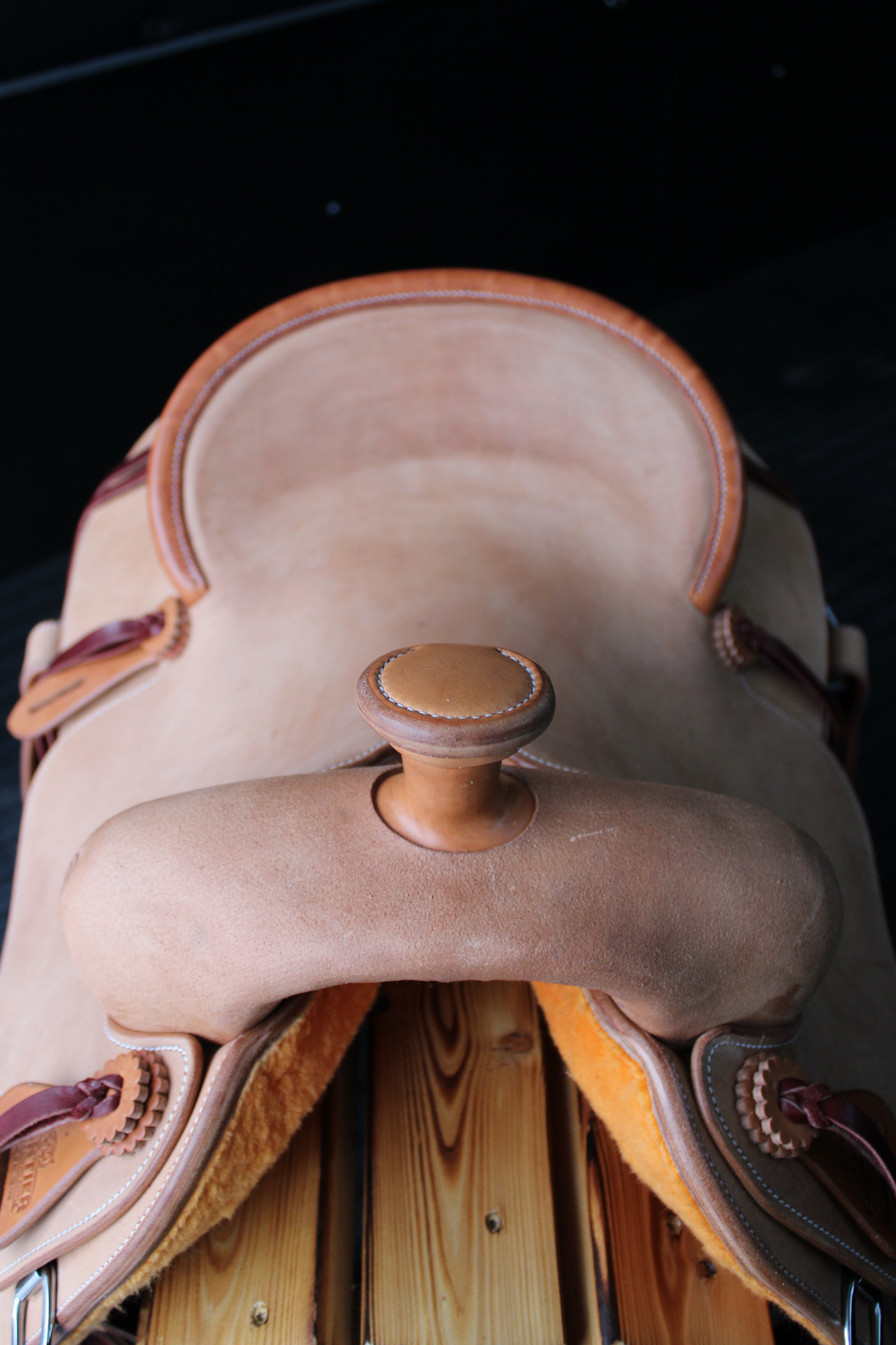 Frontier Natural Roughout 14.5'' Roper Saddle