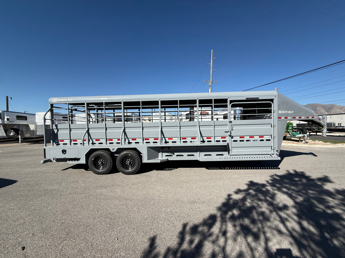 2027 Chute Help 24’ Cattleman Trailer #05081