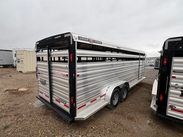 2024 Logan Coach 22’ Cattleman Stock Trailer #12707