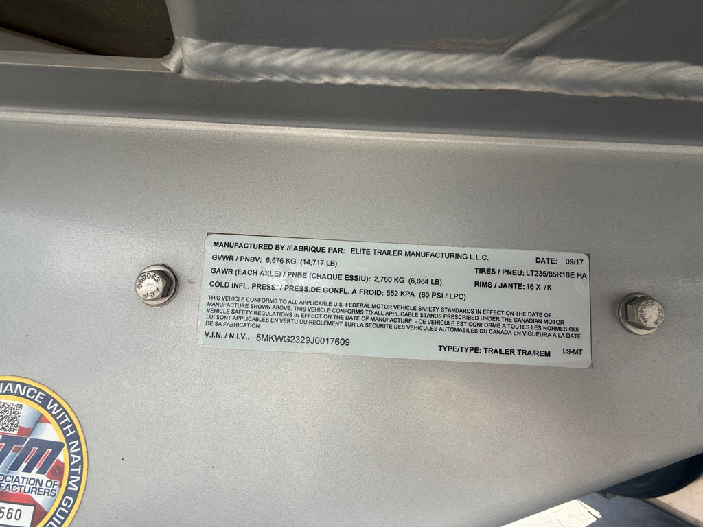 2017 3H LQ Elite Trailer #17609