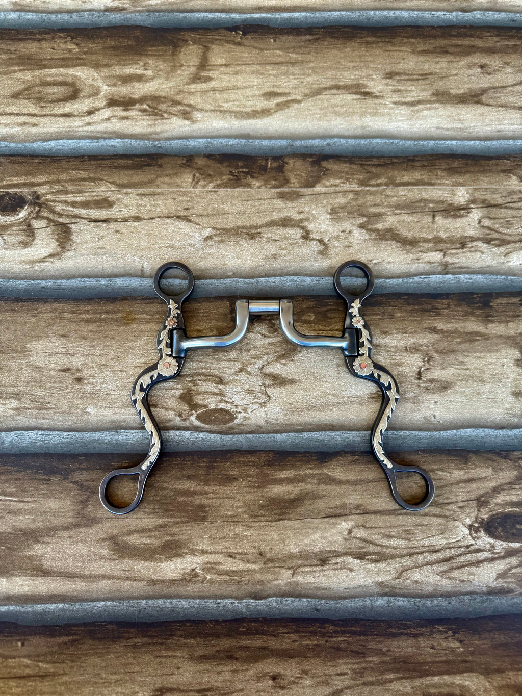 Classic Equine 8" Cavalry Cheek Browned Iron Square Hinge Port