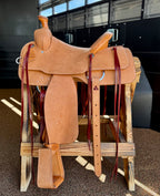 Frontier Natural Roughout 14.5” Team Roper Saddle