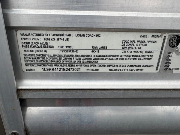 2015 Logan Coach 4 Horse LQ #72021