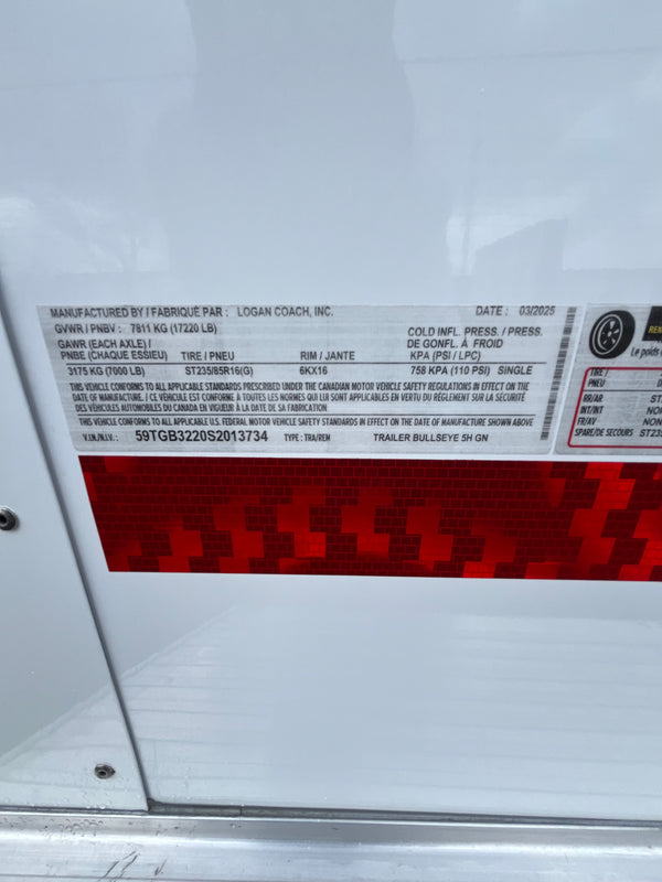 2025 Logan Coach Bullseye XL 5H #13734