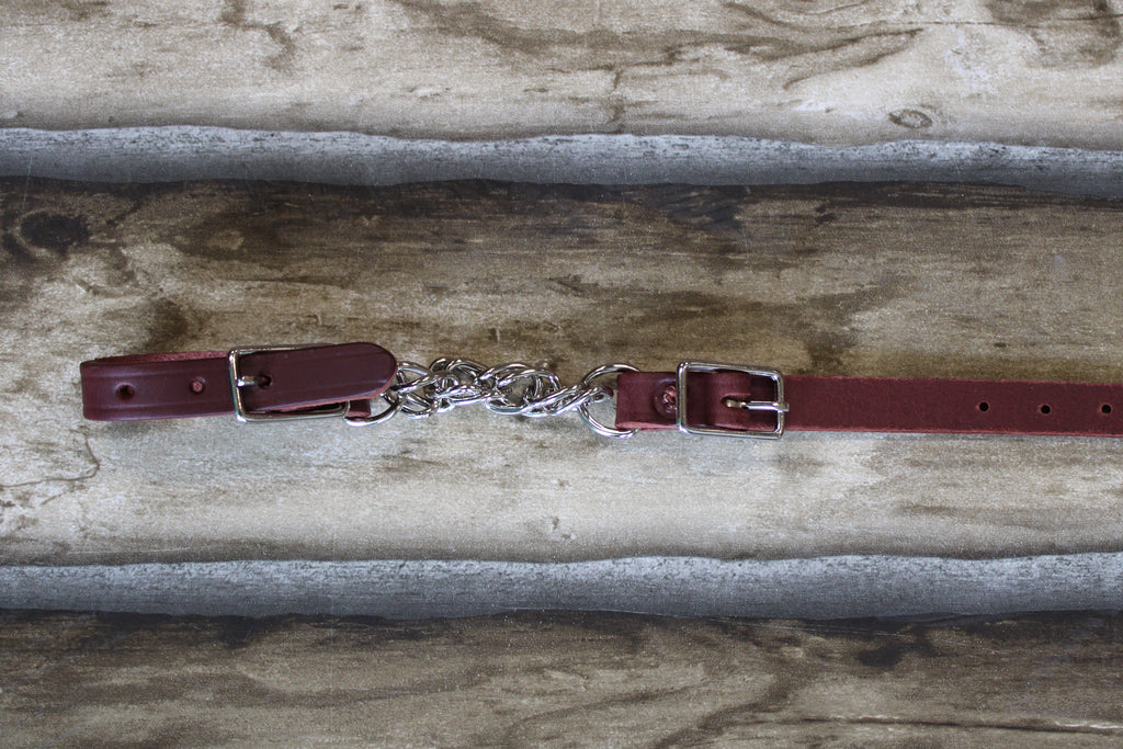 Berlin Latigo Twisted Chain Curb Strap