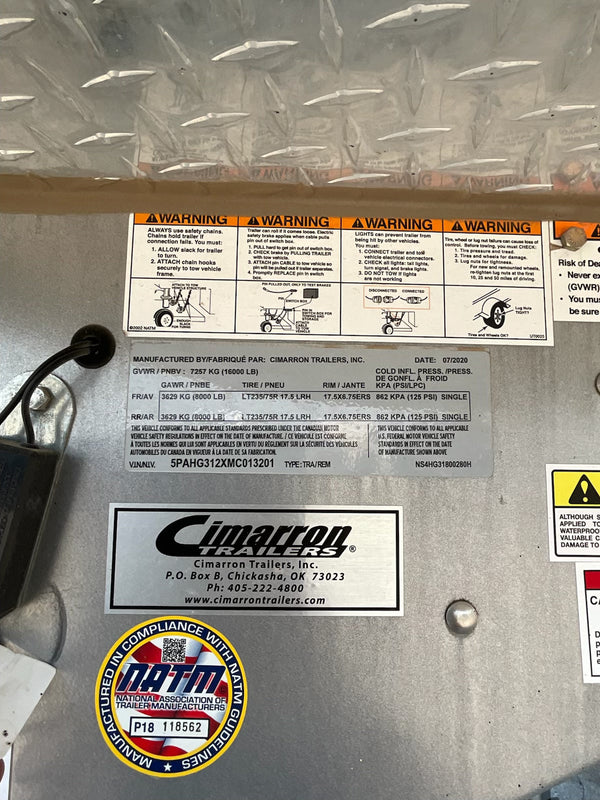 2020 Cimarron 4 Horse Living Quarters