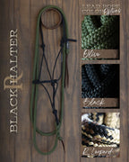 Hay Chix Timeless Halter & Lead Rope Standard (Black/Black)
