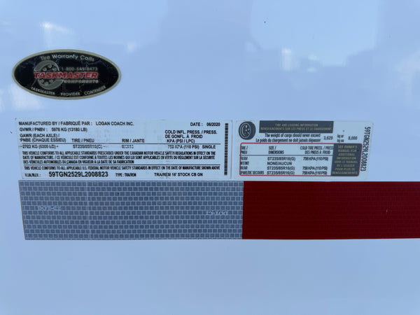 2020 Logan Coach 16’ Stock Combo #08823