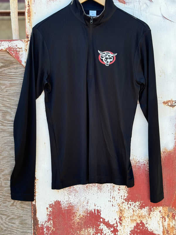 '24 Logo 1/4 Zip in Black