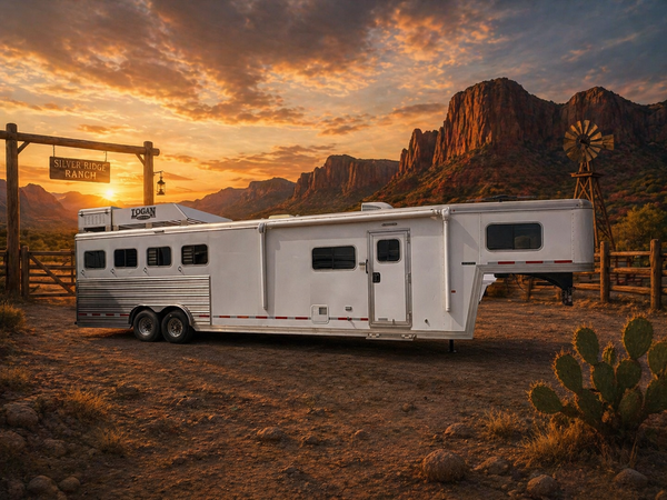 2017 Logan Coach Limited 4 Horse Living Quarters