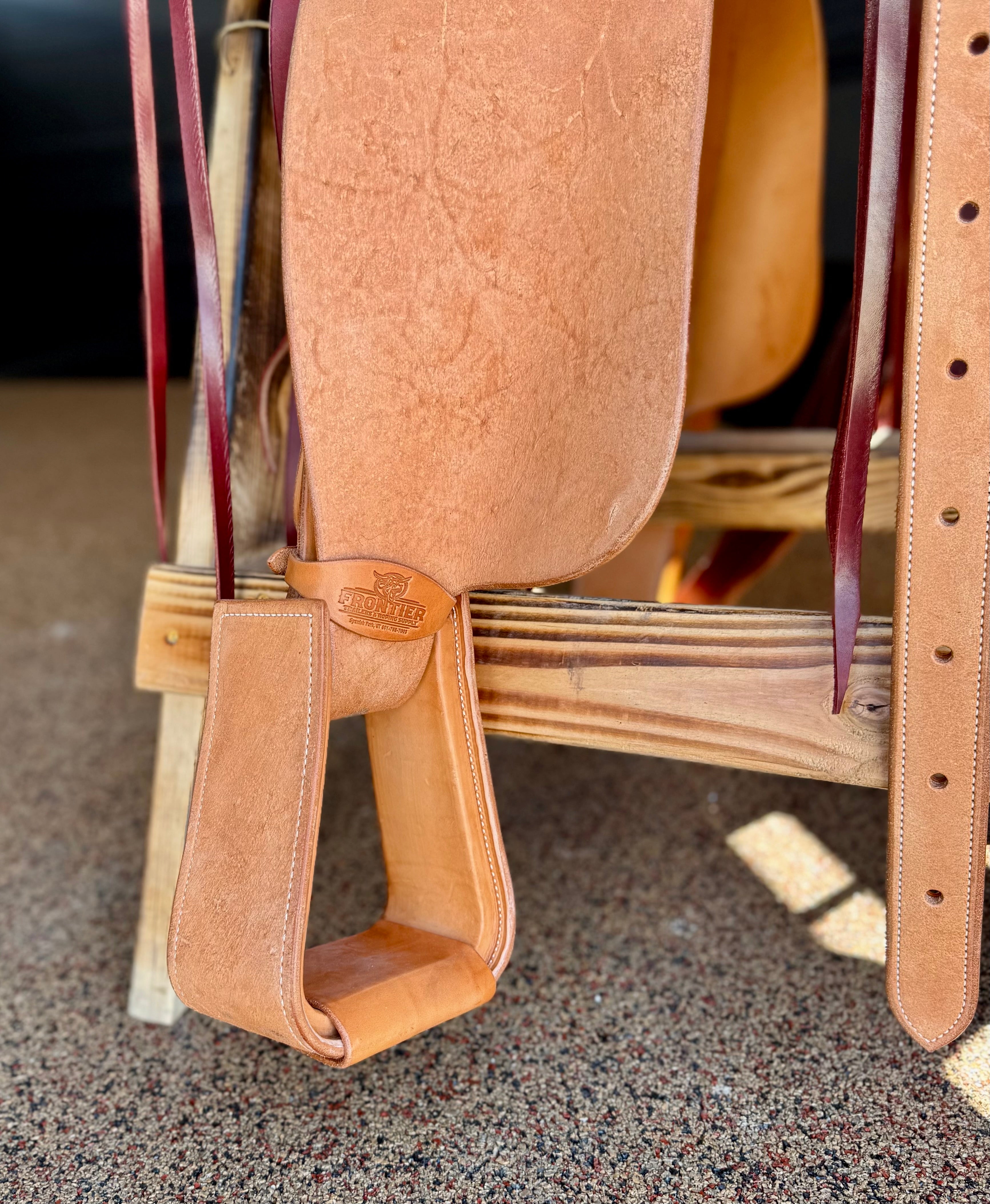 Frontier Natural Roughout 14.5” Team Roper Saddle