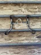 Classic Equine 7 1/2" Browned Iron Ported Twisted Wire Bit