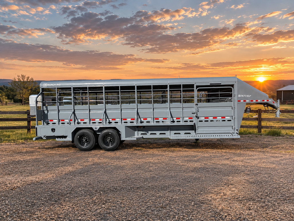 2027 Chute Help 24’ Cattleman Trailer #05081