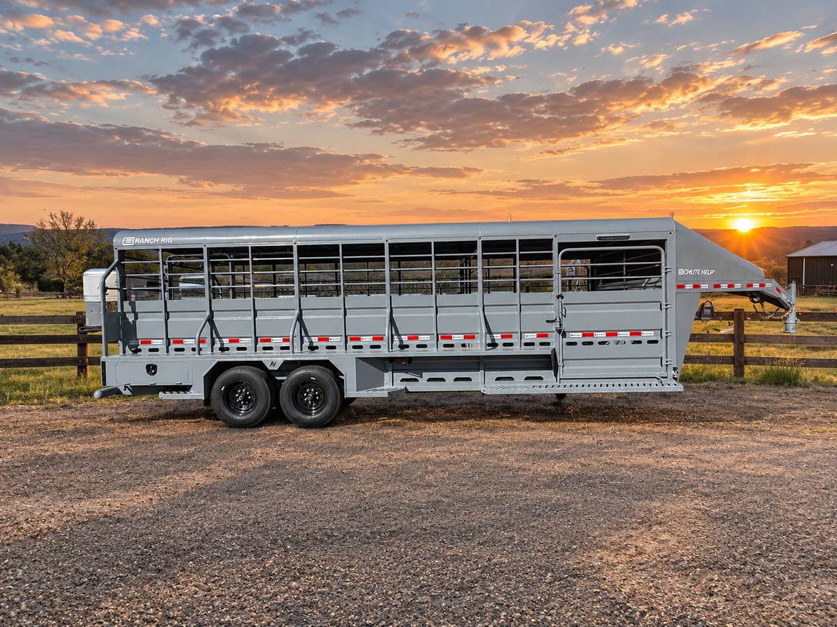2027 Chute Help 24’ Cattleman Trailer #05081