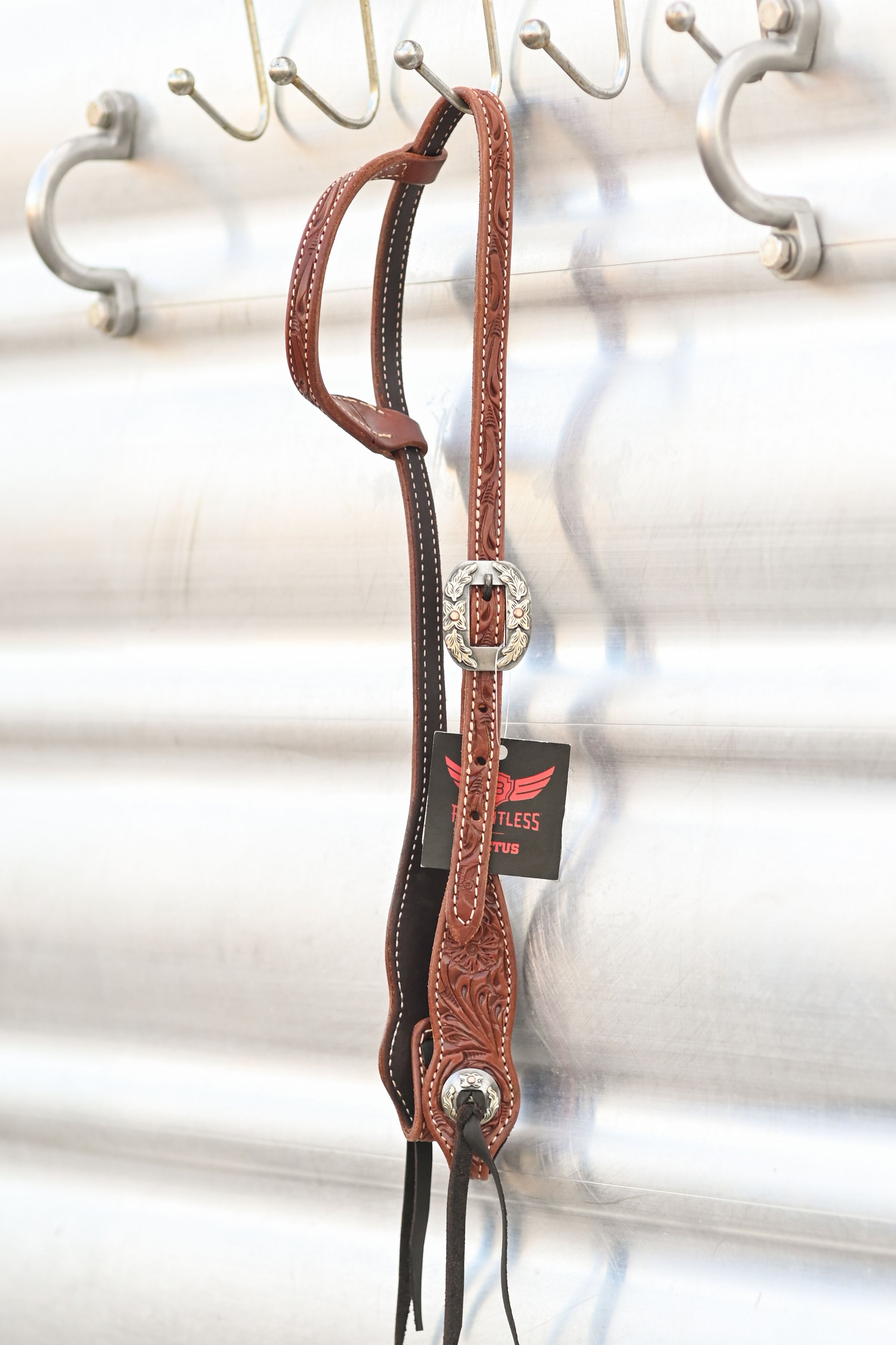 Cactus Saddlery Trevor Brazile Single Ear Tooled Headstall