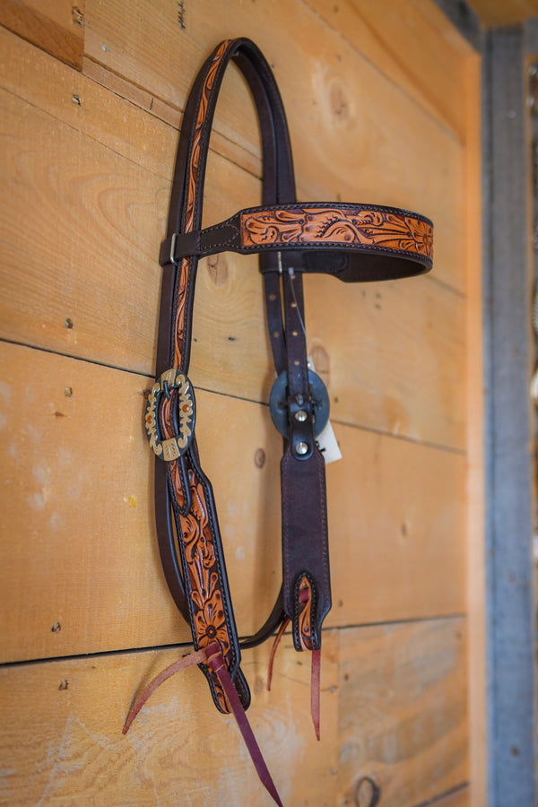 Cashel Two Tone Browband Headstall