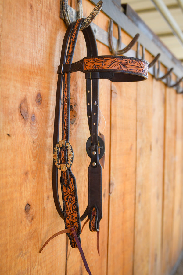 Cashel Two Tone Browband Headstall