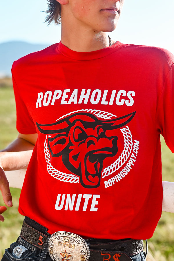 The Ropeaholic T-Shirt in Red