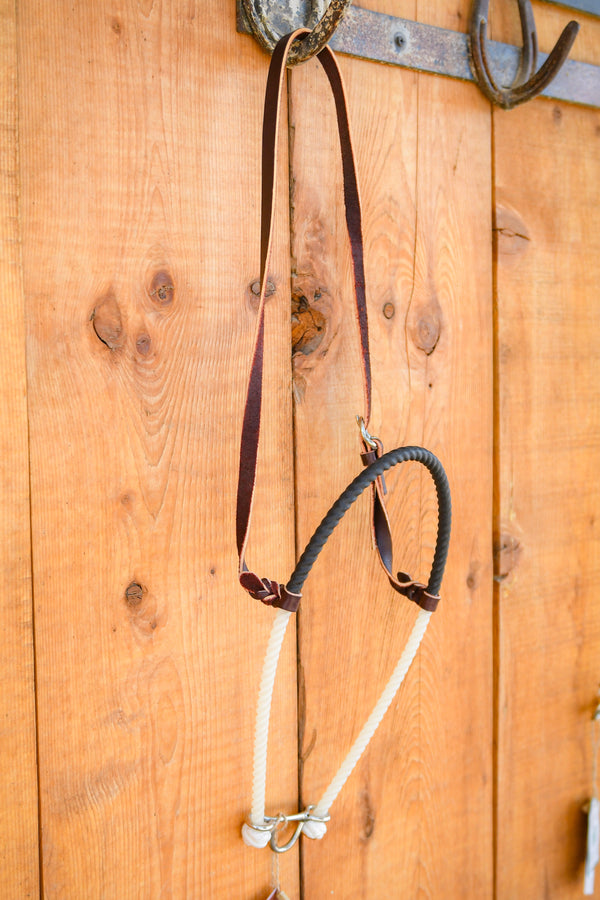 Martin Leather Shrink Wrap Covered Single Rope Noseband