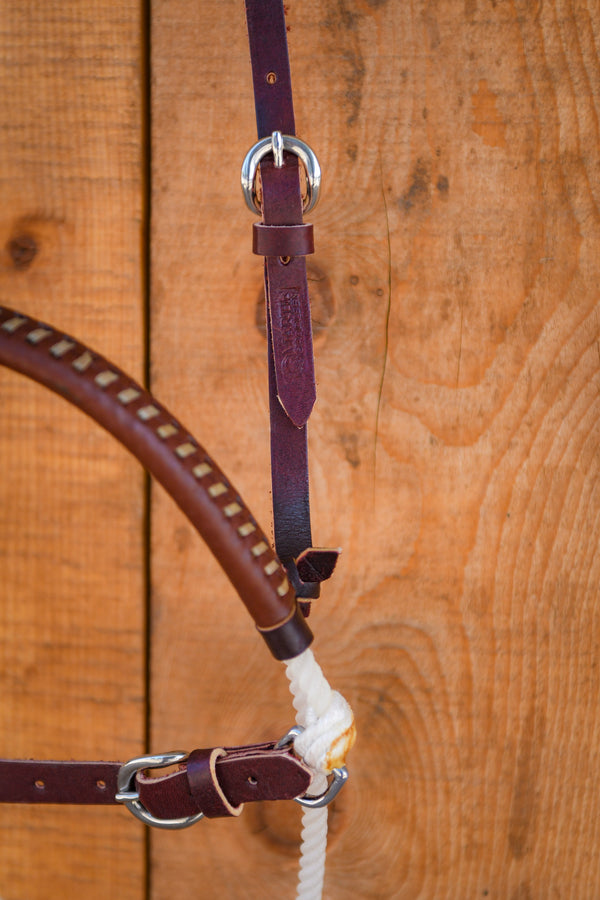Martin Double Rope Leather Cover Cavesson Noseband