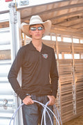 '24 Logo 1/4 Zip in Black