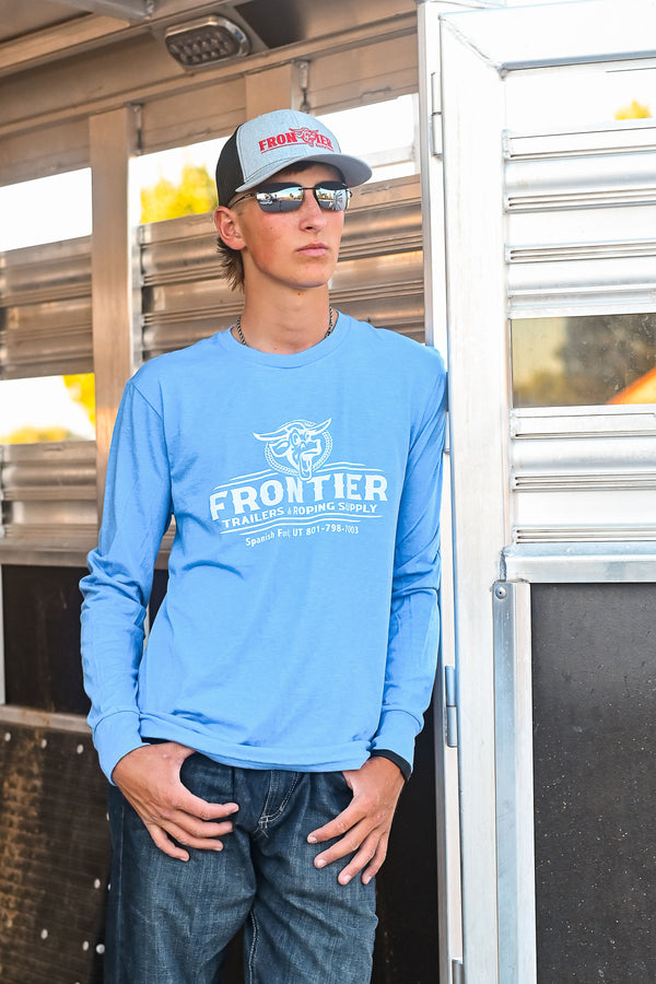 '24 Logo Long Sleeve in Blue