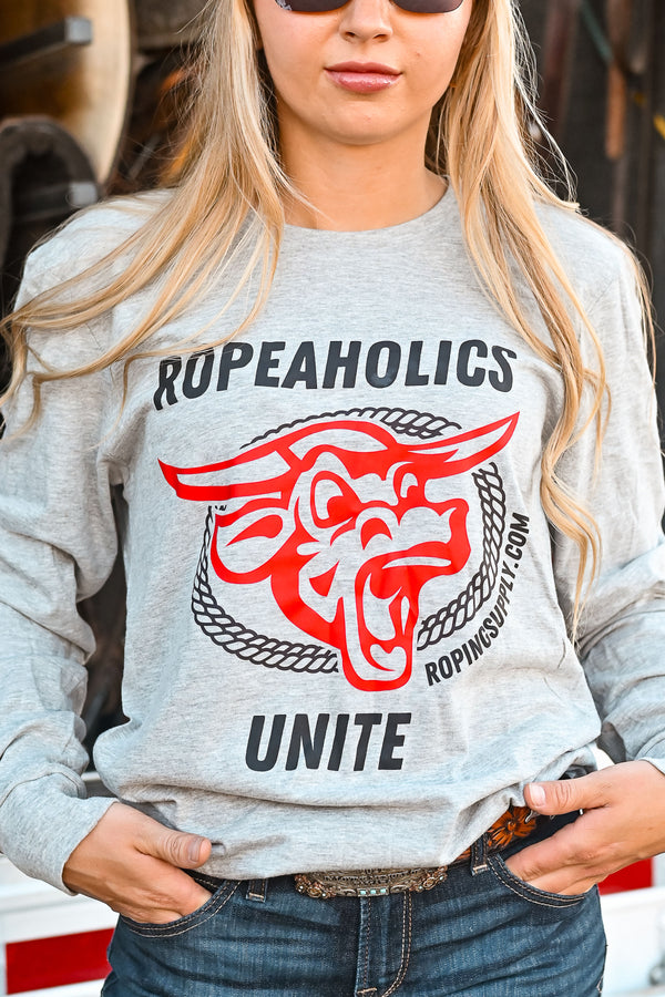 Ropeaholic Long Sleeve in Gray