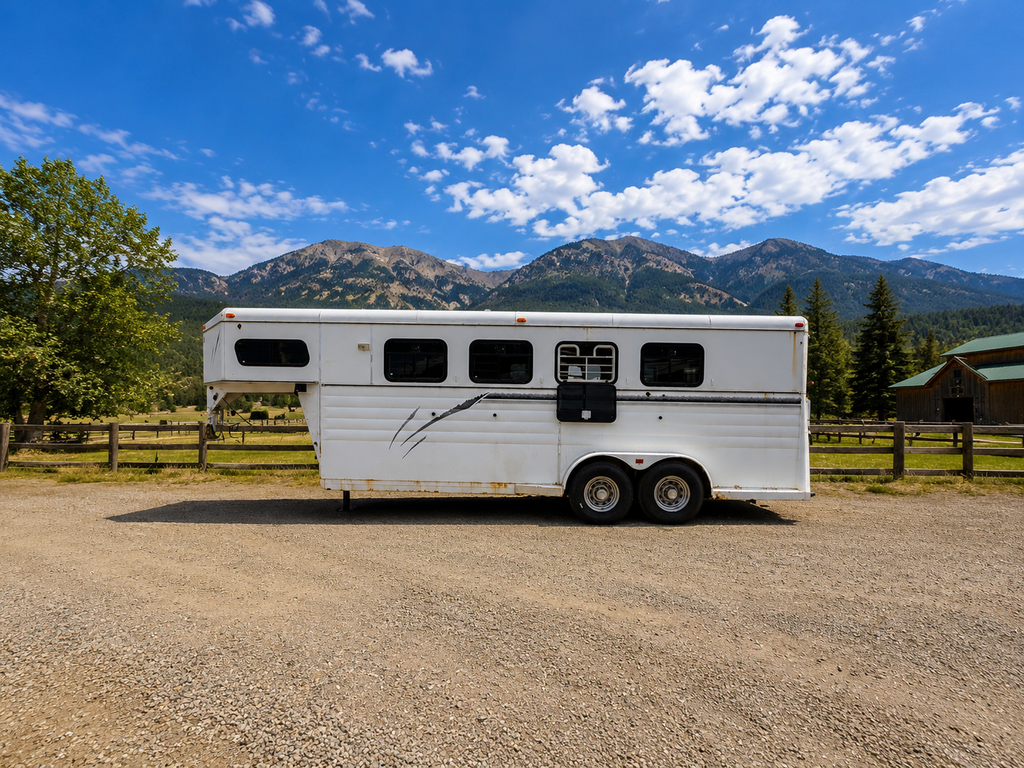 2009 American 4 horse Trailer #01544