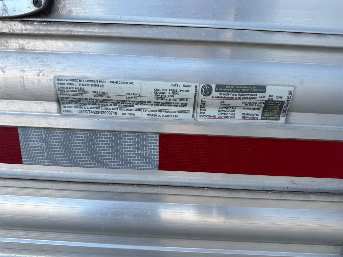 2022 Logan Coach Riot 4H LQ #09718