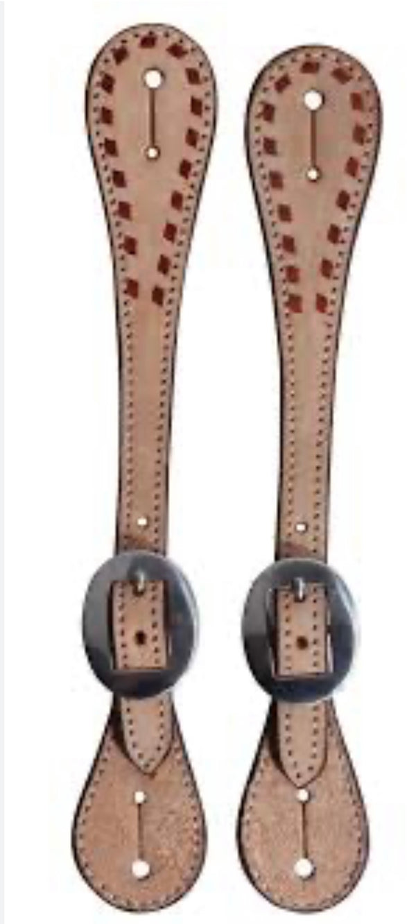 PROFESSIONAL CHOICE ROUGHOUT MULESHOE SPUR STRAP