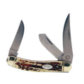 Hooey Buckey Knife - Stag Sow Belly