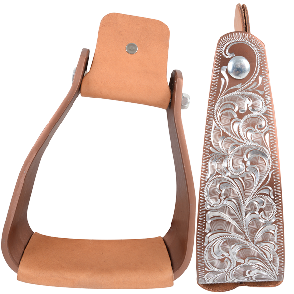 Cashel Engraved Slanted Stirrups
